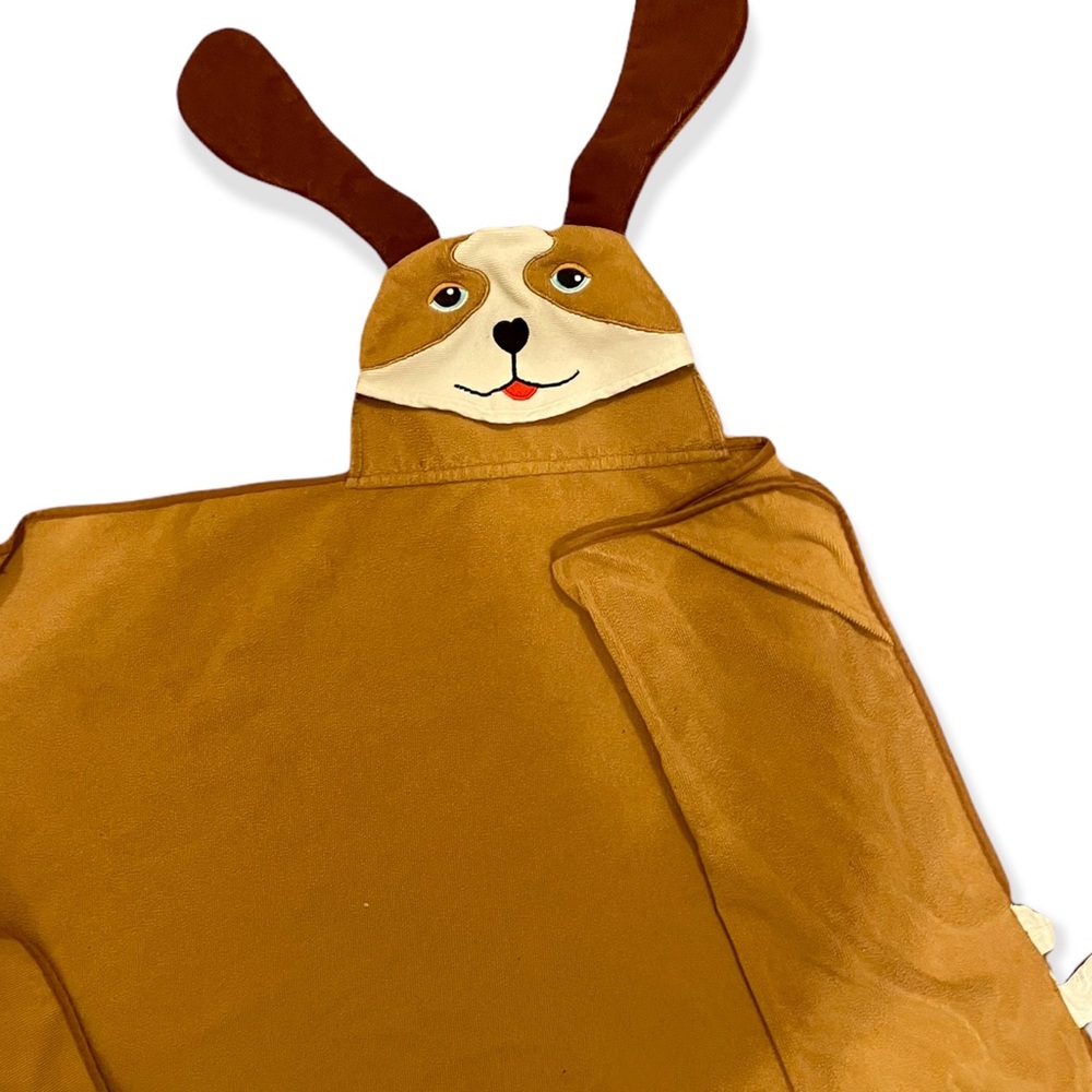 Hooded Puppy Face Woven Terry Bath Towel - Picture 4 of 4